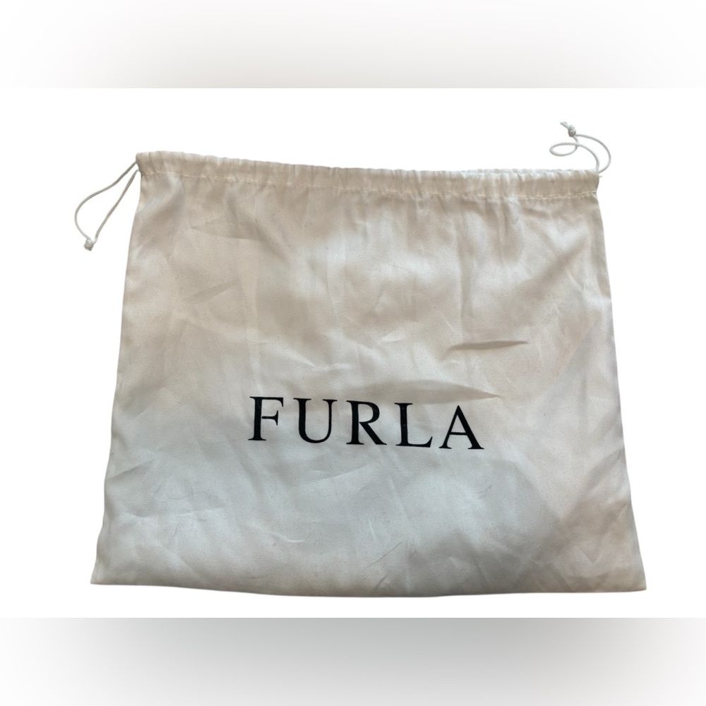 Furla Black Leather Crossbody with Gold Chain - Picture 15 of 16